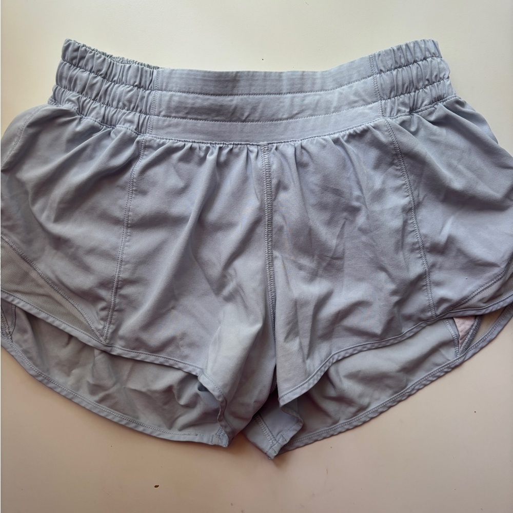 Lululemon Light Blue 2.5” Hotty Hot Shorts